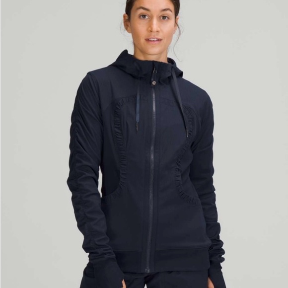 EUC - Lululemon Dance Studio Jacket True Navy / Heathered True Navy - Picture 1 of 10